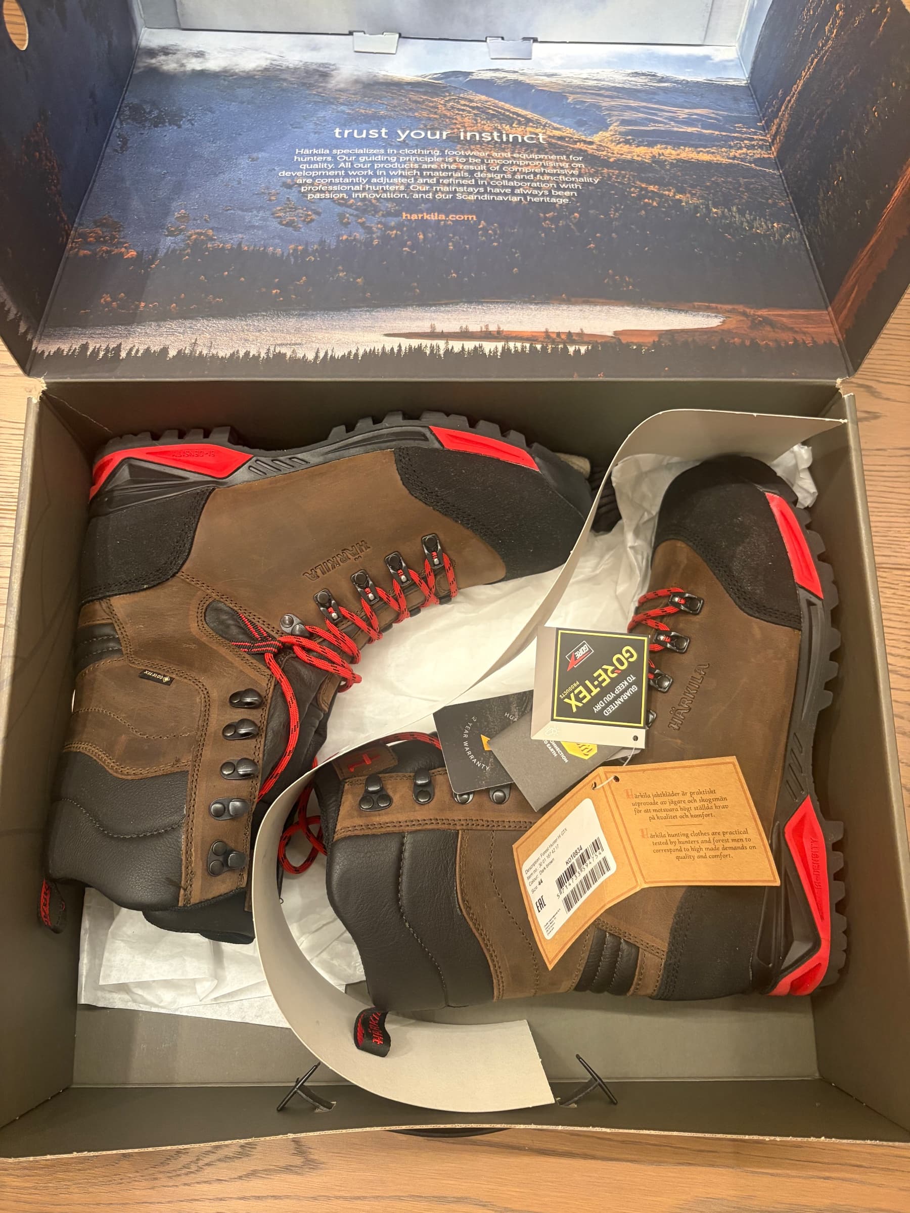 Harkila Forest Hunter Hi GTX - Brown, 44 dydis